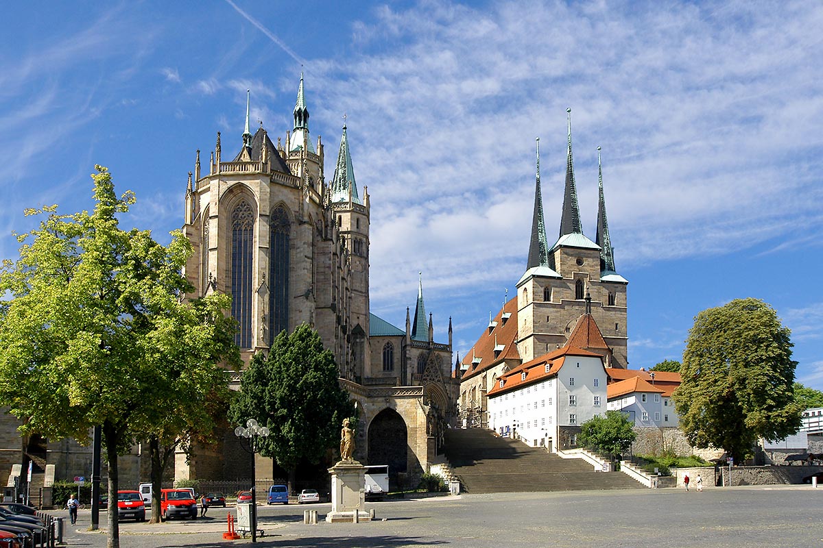 Erfurt mit Dom und Severikirche